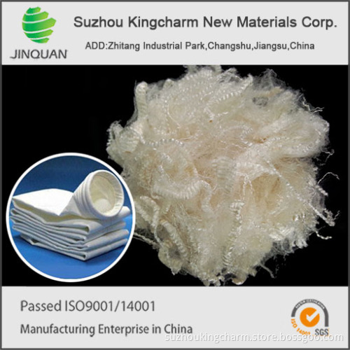 PPS staple fibers made from PPS resin